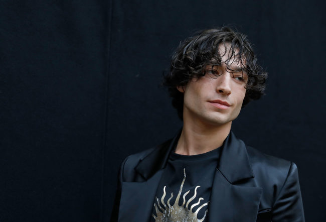 Polyamorous star Ezra Miller attends the Vivienne Westwood show during London Fashion Week