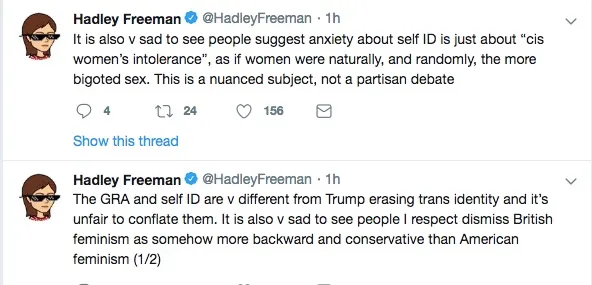 Hadley Freeman defended the Guardian editorial.