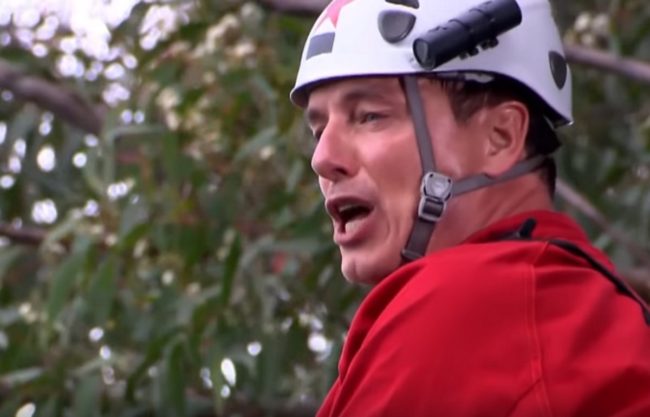 John Barrowman takes part in a bushtucker trial on I’m a Celebrity… Get Me Out of Here!