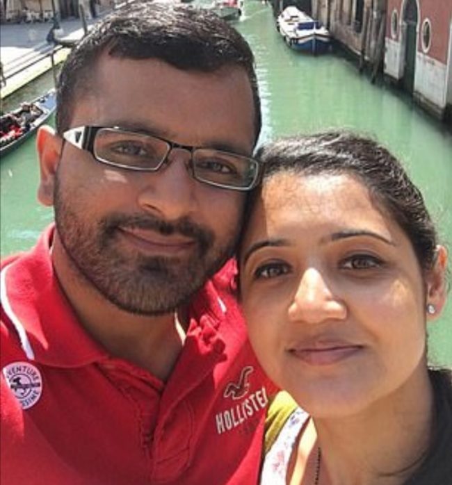 Mitesh and Jessica Patel, pictured on holiday in Venice