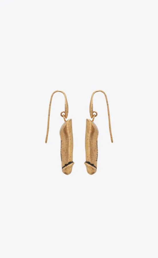 Yves Saint Laurent's penis-shaped earrings 