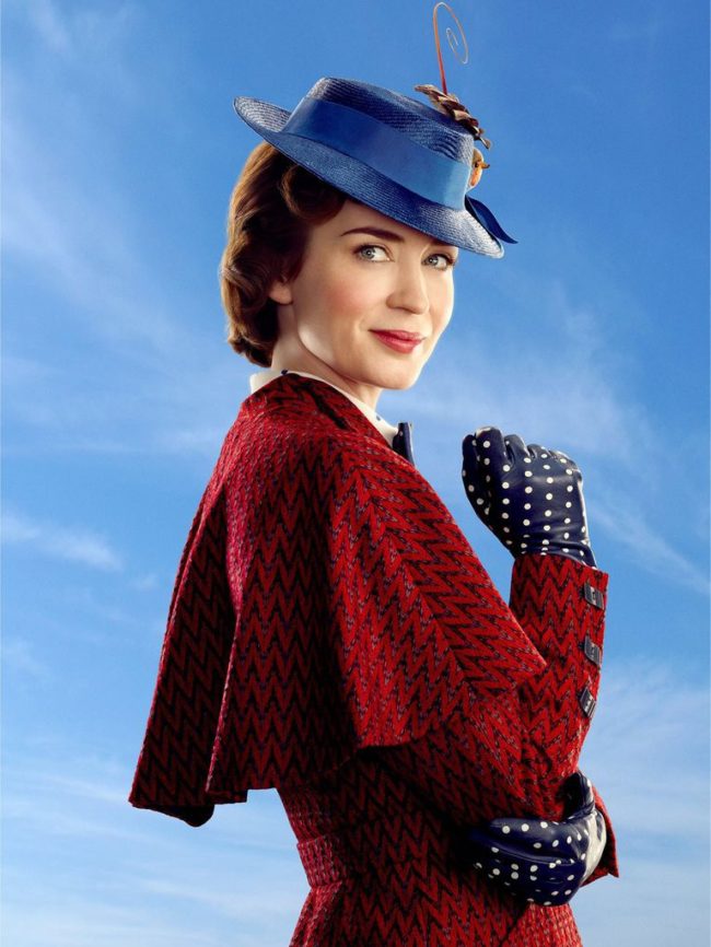 Emily Blunt as the titular character in Disney's Mary Poppins Returns
