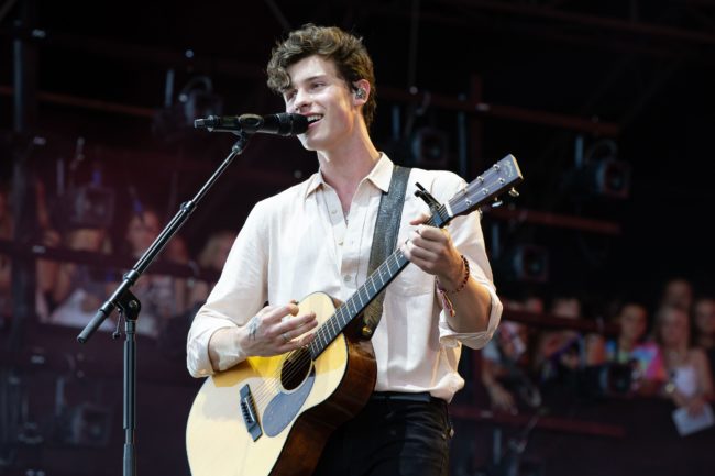 Canadian singer and songwriter Shawn Mendes performs during the 2018 Austin City Limits Music Festival