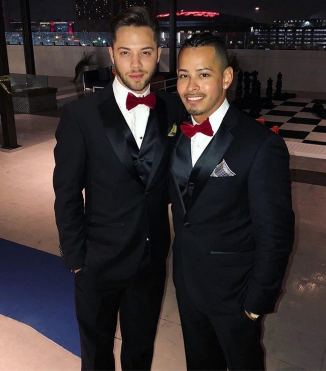 Gay fiancés Randall Magill and Jose Chavez