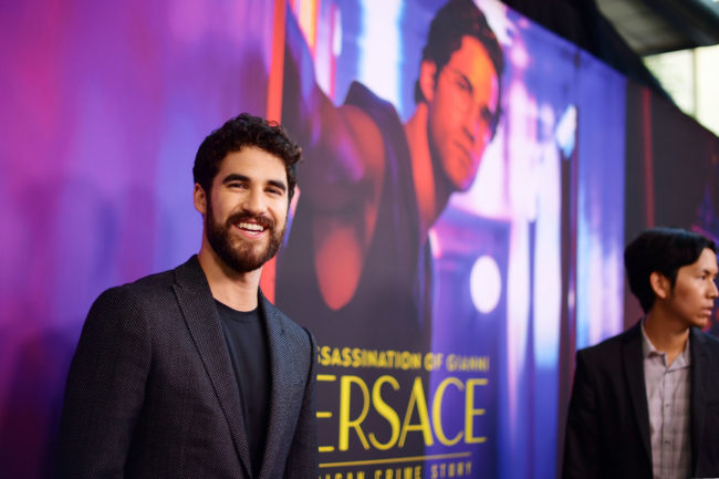 Darren Criss attends the panel and photo call for FX's "The Assassination of Gianni Versace: American Crime Story."
