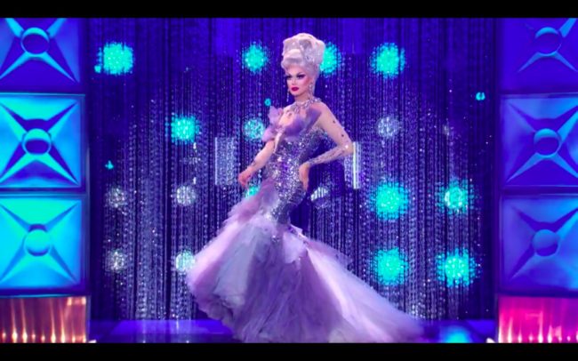 RuPaul's Drag Race All Stars star Manila Luzon impresses the judges with her runway look. 