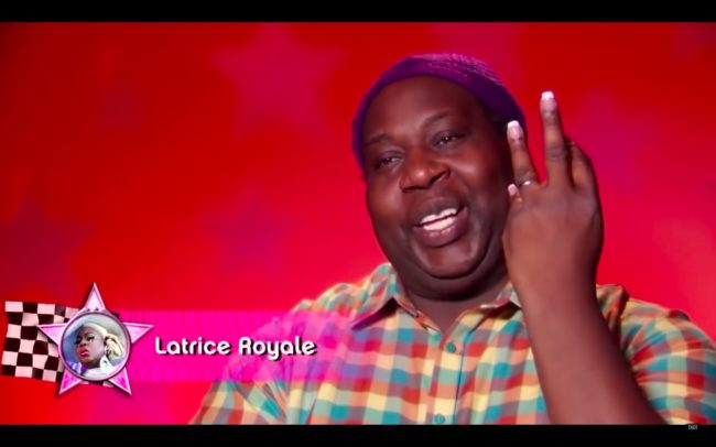 RuPaul's Drag Race queen Latrice Royale shows off her engagement ring. 
