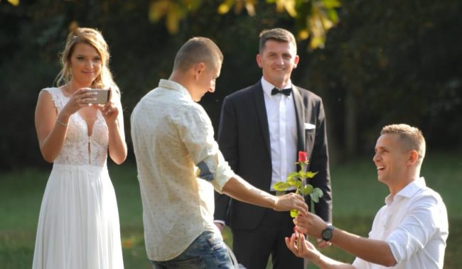 A gay couple proposed more than 100 times in Poland
