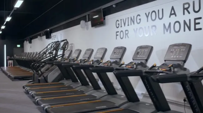 Treadmills at PureGym, which threw a trans woman out of a women's changing room