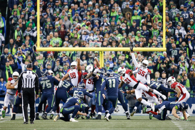 The alleged ahte crime took place during a match between the Arizona Cardinals at CenturyLink Field on December 30, 2018 in Seattle, Washington.