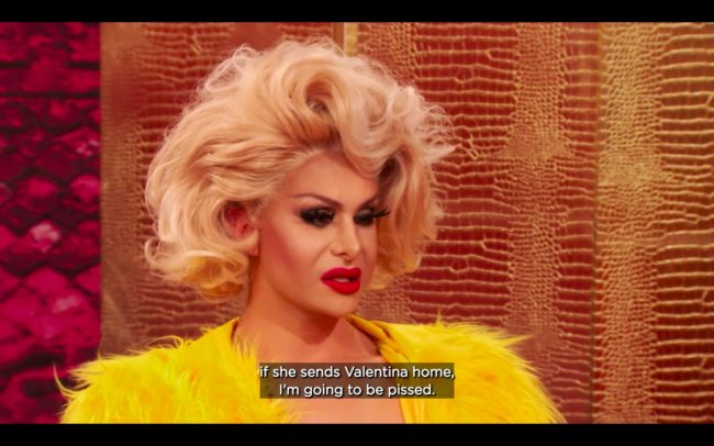 RuPaul's Drag Race All Stars 4 queen Trinity the Tuck tells off Manila Luzon for daring to wonder whether she should eliminate Valentina
