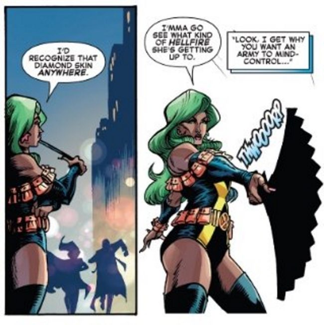 Shade features in this Marvel Comics panel from the Iceman series