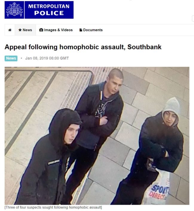 Homophobic assault appeal