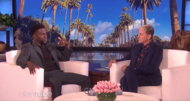 Kevin Hart and Ellen DeGeneres chat about the Oscars on The Ellen DeGeneres show