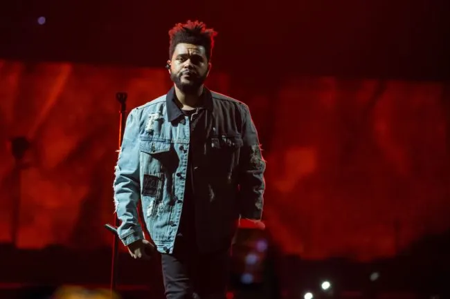 Recording artist The Weeknd performs on his Starboy: Legend of the Fall 2017 World Tour at the AT&T Center on October 19, 2017 in San Antonio, Texas
