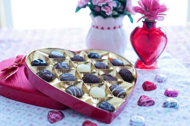 Valentine's Day gifts: chocolates