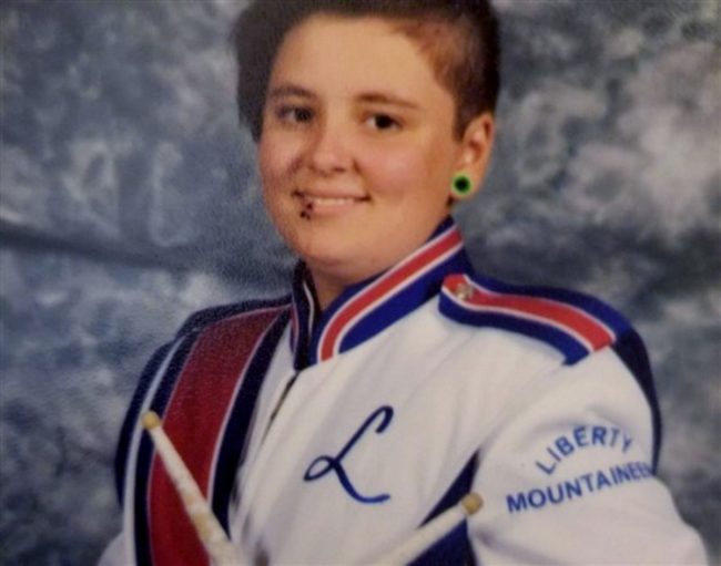 Michael Critchfield, the West Virginia trans teen who claims he was abused by Liberty High School assistant principal Lee Livengood in the school toilet