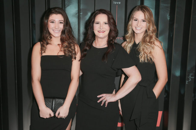 John Meehan's family. (L-R) Emily Meehan, Tonia Bales and Abigail Meehan attend the after party for Bravo's anthology series "Dirty John" world premiere at NeueHouse Los Angeles on November 13, 2018 in Hollywood, California.