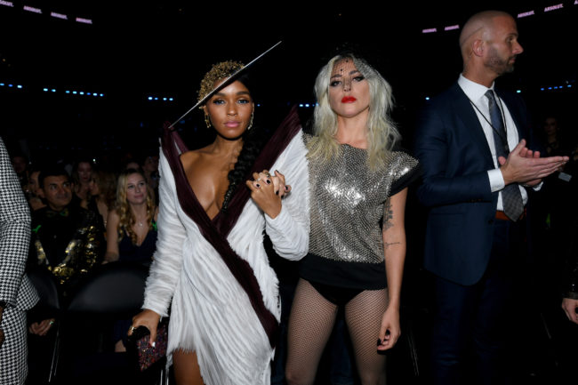 Janelle Monáe and Lady Gaga during the 61st Annual GRAMMY Awards at Staples Center on February 10, 2019 in Los Angeles.
