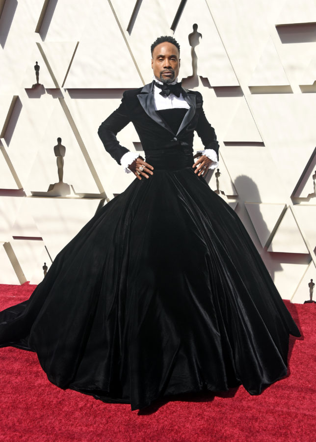 Billy Porter at Oscars 2019 in a tux dress.