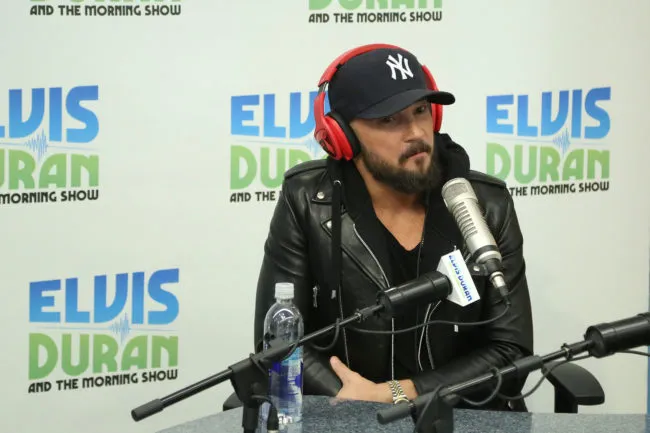 Hillsong Pastor Carl Lentz is interviewed during the "Elvis Duran Z100 Morning Show" at Z100 Studio on February 12, 2015 in New York City.