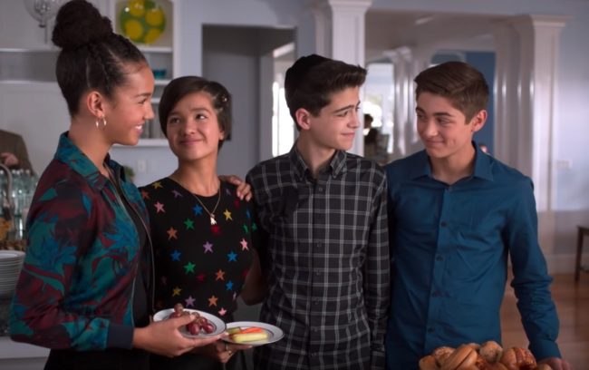 Andi Mack character Cyrus Goodman is joined by friends in an episode on February 8 2019