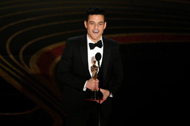 Rami Malek accepts the Actor in a Leading Role award for 'Bohemian Rhapsody'—which is set to be released in China—during the 91st Annual Academy Awards at Dolby Theatre on February 24, 2019 in Hollywood, California.