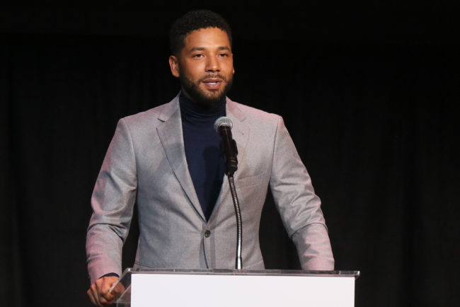Jussie Smollett, who Ellen Page referenced on TV, speaks at the Children's Defense Fund California's 28th Annual Beat The Odds Awards at Skirball Cultural Center on December 6, 2018 in Los Angeles, California