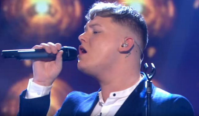 Michael Rice sings his song "Bigger Than Us" after winning Eurovision: You Decide