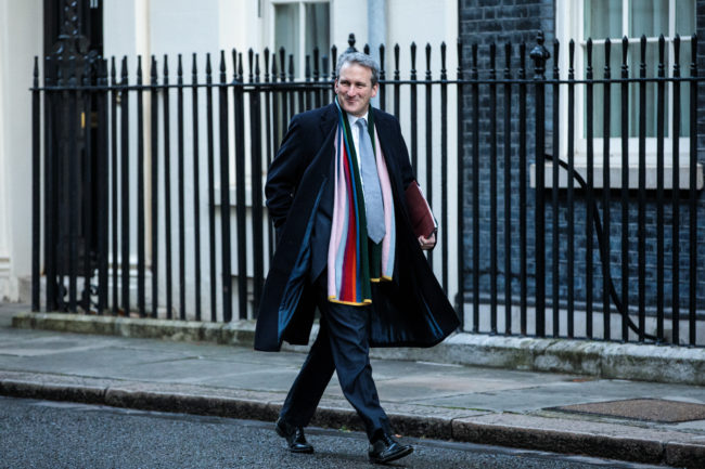 Education Secretary Damian Hinds arrives for the weekly cabinet meeting at Downing Street on January 22, 2019 in London, England.