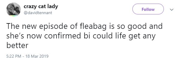 Fleabag was praised for bisexual representation