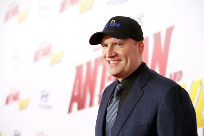 Marvel President Kevin Feige at the premiere for Ant-Man and the Wasp