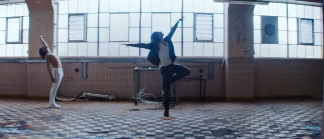 Dancer Sergei Polunin in the video for Hozier track "Movement"