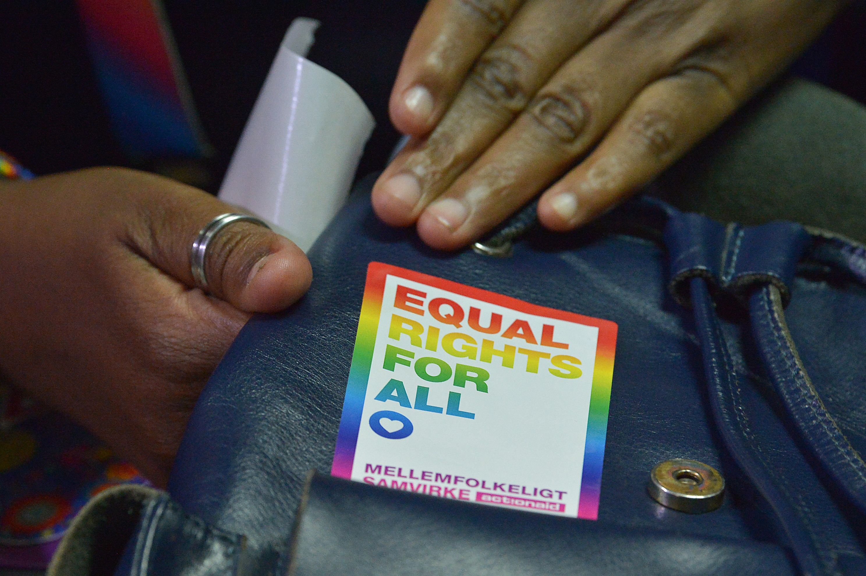 LGBT activists attend a court hearing in the Milimani High Court in Nairobi, Kenya, on February 20, 2019