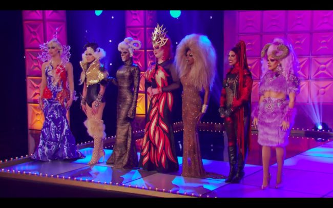 RuPaul's Drag Race runway looks from the Black Panther team.