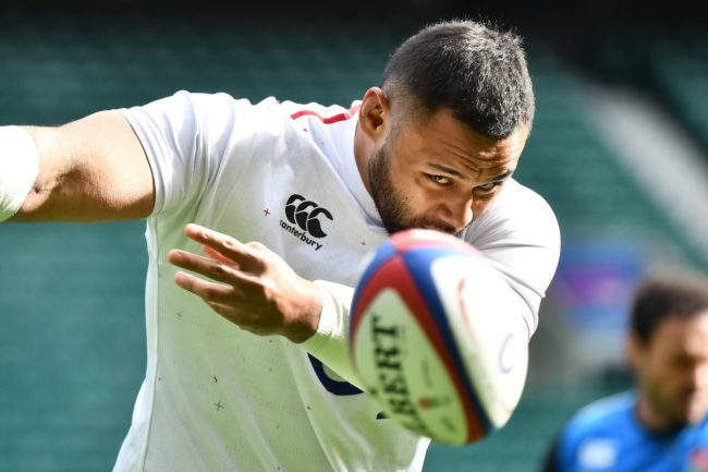 England's number 8 Billy Vunipola attends the captain's run training session at Twickenham stadium in south west London on March 15, 2019.