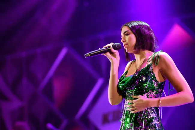 Dua Lipa performs onstage during 102.7 KIIS FM's Jingle Ball 2018 Presented by Capital One at The Forum on November 30, 2018 in Inglewood, California.