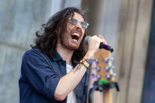 Singer-songwriter Hozier performs during weekend one of ACL Music Festival at Zilker Park in Austin on October 5, 2018.