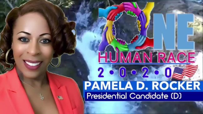 Pam Rocker says her 'One Human Race 2020' campaign will entitle American's to a free car (Facebook/Pam4America2020)