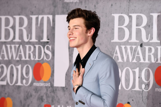 Shawn Mendes attends The BRIT Awards 2019 held at The O2 Arena on February 20, 2019 in London, England.