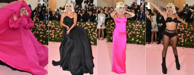 The four outfits Lady Gaga unveiled as she arrived at the 2019 Met Gala 