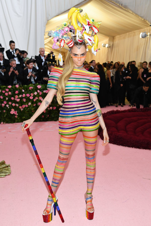 Cara Delevingne joked her outfit was inspired by "pain."