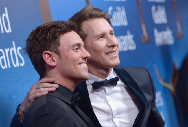 Dustin Lance Black says buggy story at Tom Daley dive is ‘PR spin’