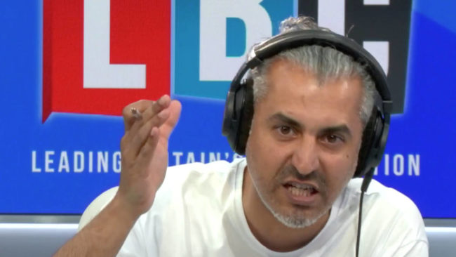 Maajid Nazaw responded to comments from the caller. (LBC)