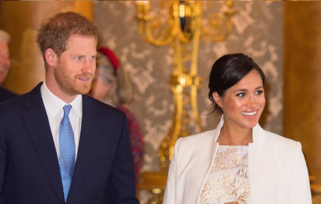 Prince Harry, Duke of Sussex, and Meghan, Duchess of Sussex, attend a reception at Buckingham Palace