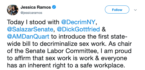 Jessica Ramos sex work twitter